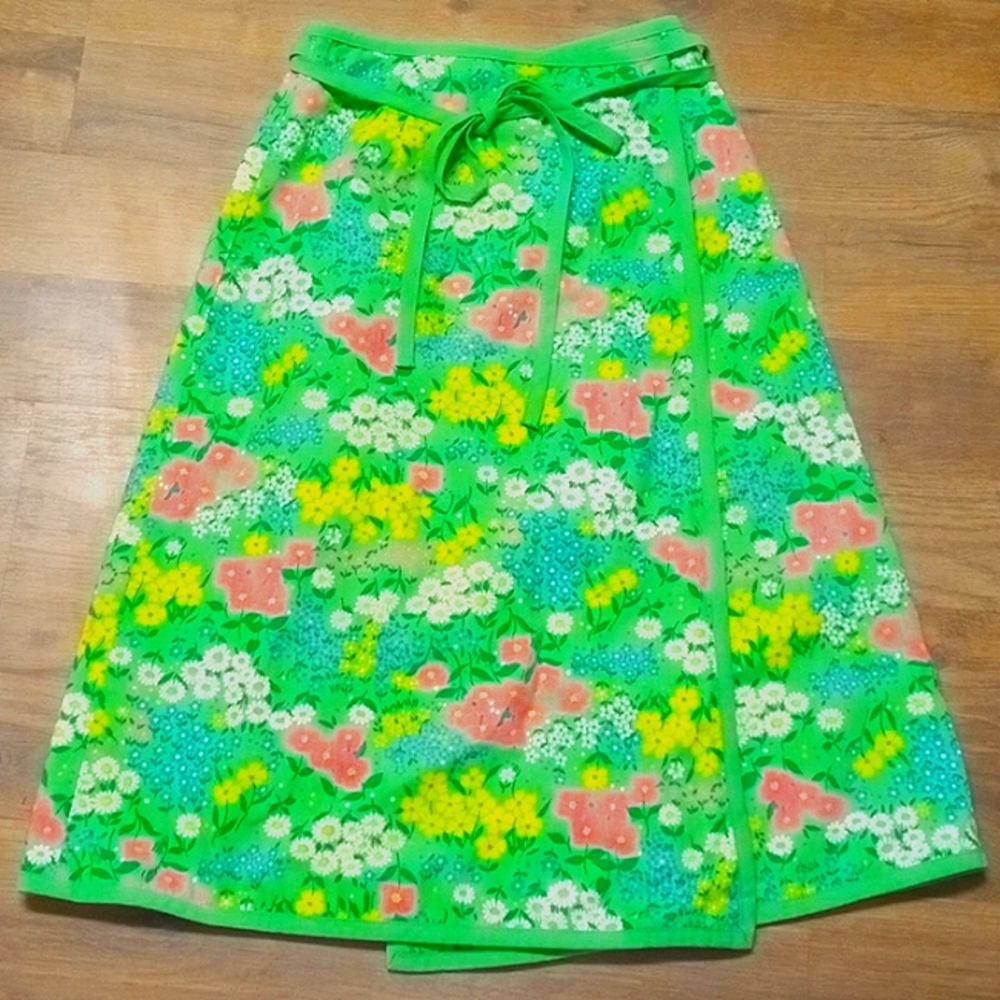 Vintage reversible wrap skirt